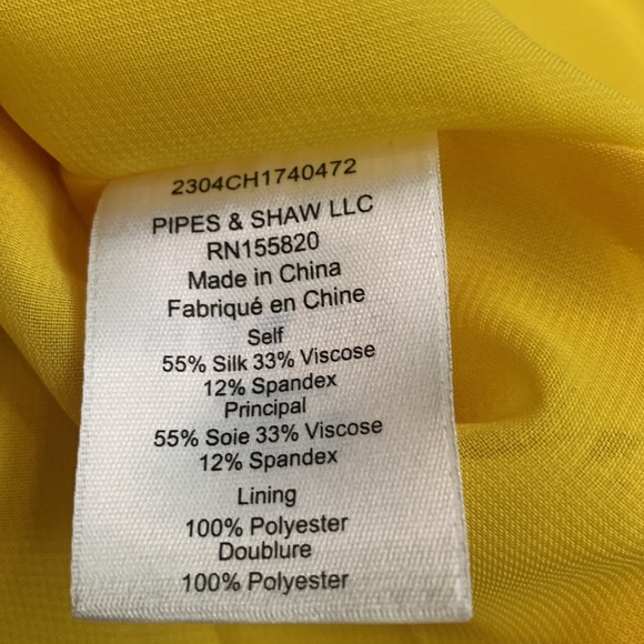 NWOT Veronica Beard STEWART CHARMEUSE TOP in Bright Sunset Size 8 - Picture 13 of 14